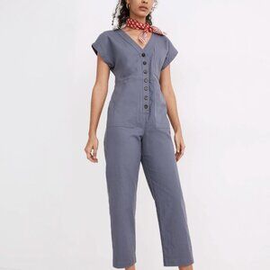 Madewell Cap-Sleeve Jumpsuit